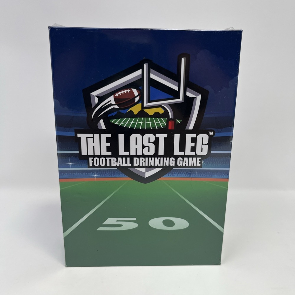 The Last Leg Football Drinking Card Game Fun for Game Day 21+ New / Sealed NFL